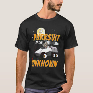 Camiseta Em Busca do Gato Espacial Divertido Desconhecido h