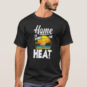 Camiseta Em Casa É Onde Está O Calor Na Flórida