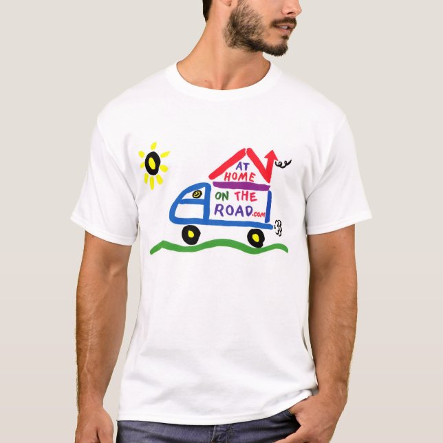 Camiseta Em casa na estrada (Frente)
