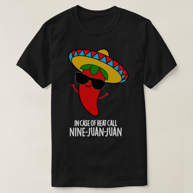 Camiseta Em Caso De Calor, Nine Juan Cute Mexicano C (Frente do Design)