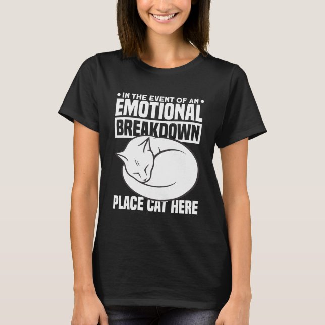 Camiseta Em Caso De Discriminação Emocional, Cat H (Frente)