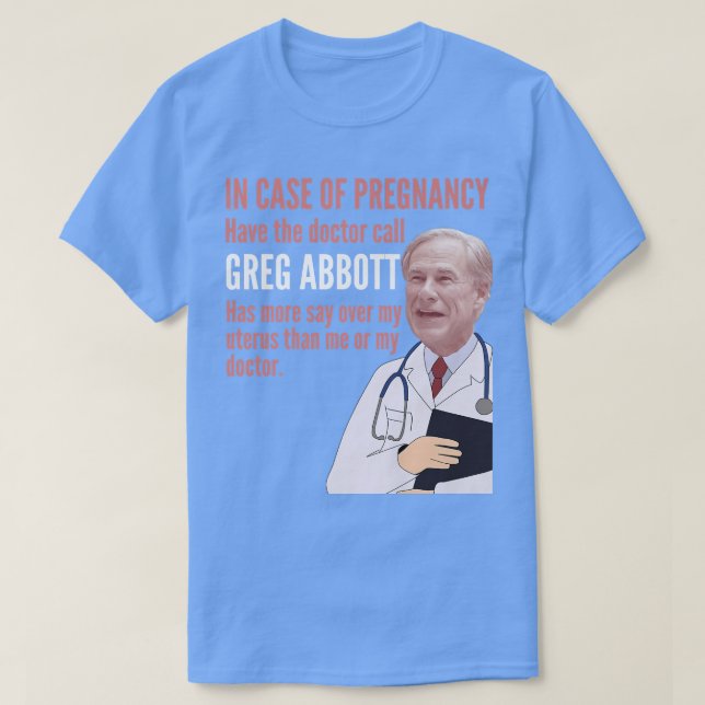 Camiseta Em Caso De Gravidez (Frente do Design)