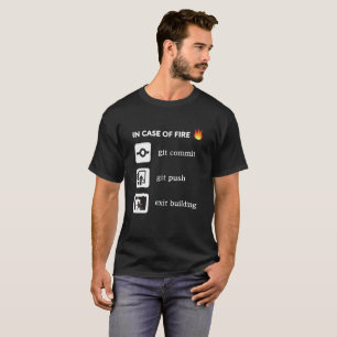 Camiseta Em caso do git do fogo cometa o impulso do git