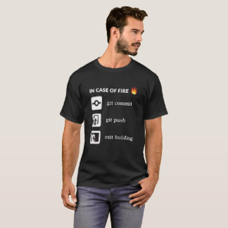 Camiseta Em caso do git do fogo cometa o impulso do git