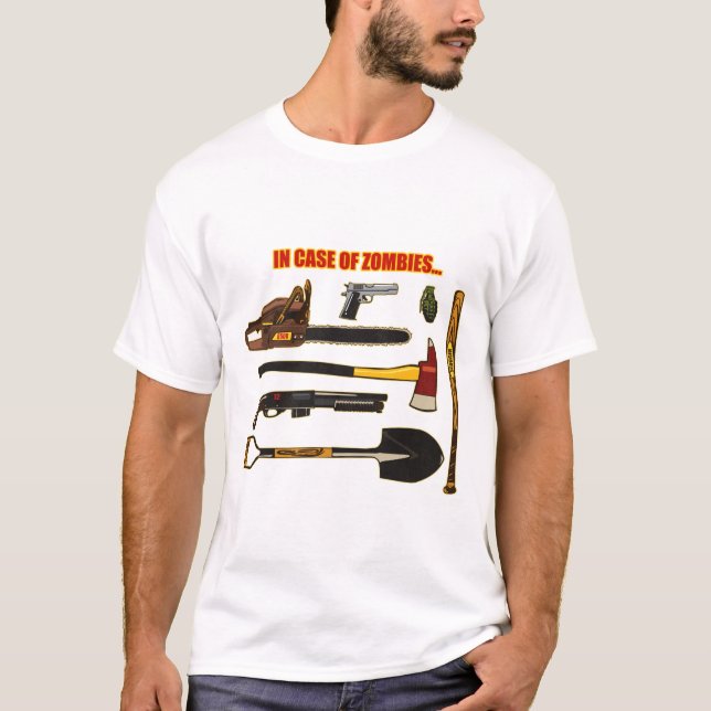 Camiseta Em caso dos zombis… (Frente)
