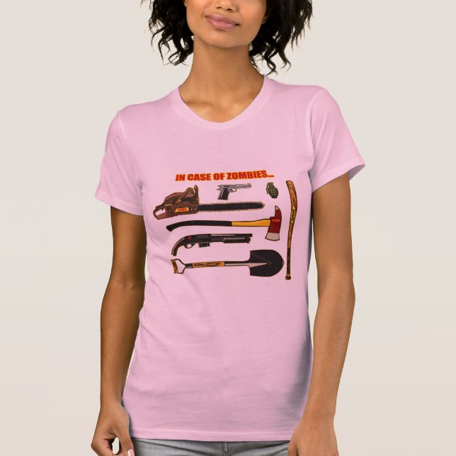 Camiseta Em caso dos zombis… (Frente)
