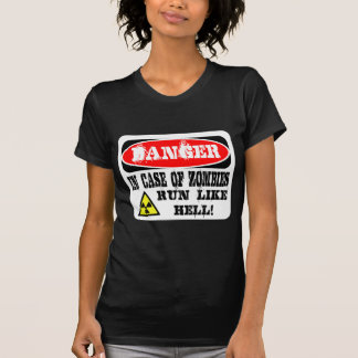 Camiseta Em caso dos zombis funcionados muito!