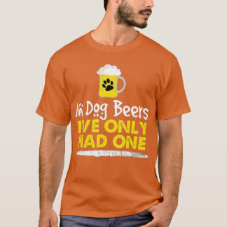 Camiseta Em Cervejas De Cães Eu Só Tinha Um Teto De Álcool