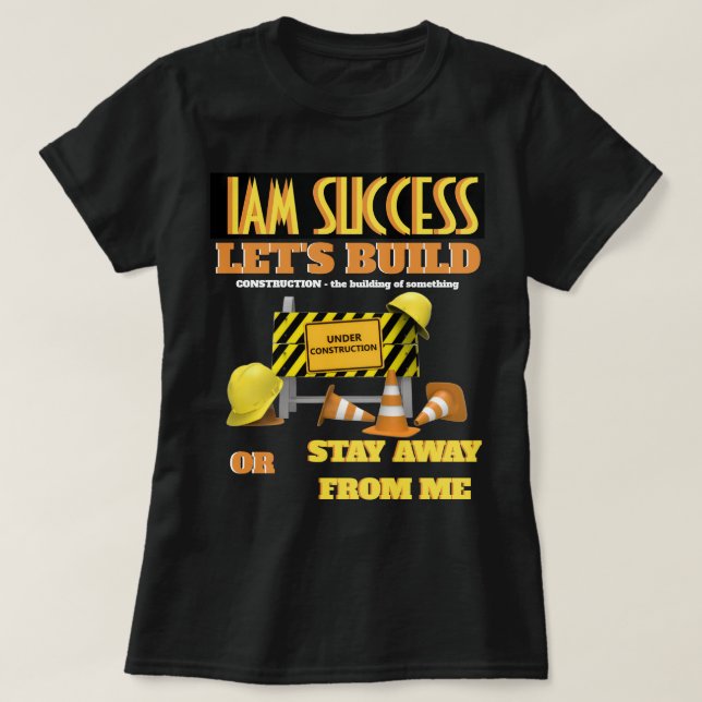 Camiseta EM CONSTRUÇÃO (Frente do Design)