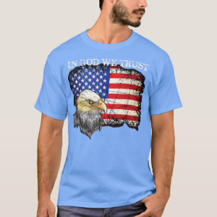 Camiseta Em Deus, Confiamos em Águia Balda, Velho Bandeira