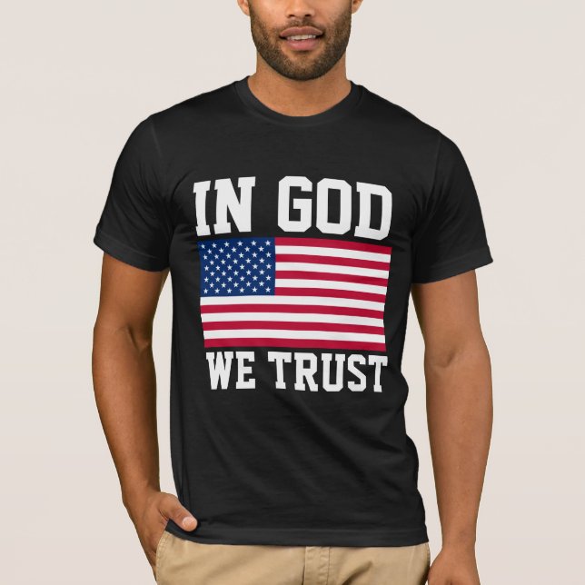 CAMISETA EM DEUS, CONFIAMOS EM T-SHIRTS CRISTÃOS (Frente)