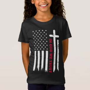 Camiseta Em Deus, confiamos no Patriótico Vintage American