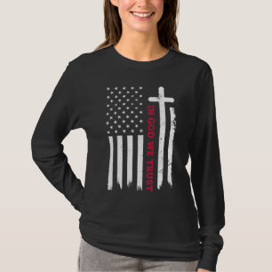 Camiseta Em Deus, confiamos no Patriótico Vintage American 