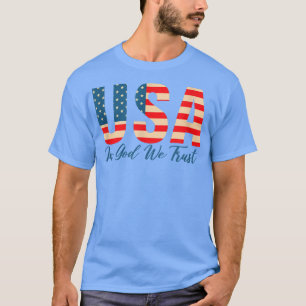 Camiseta Em Deus, Confiamos, nos EUA, sinalizar arte, amar