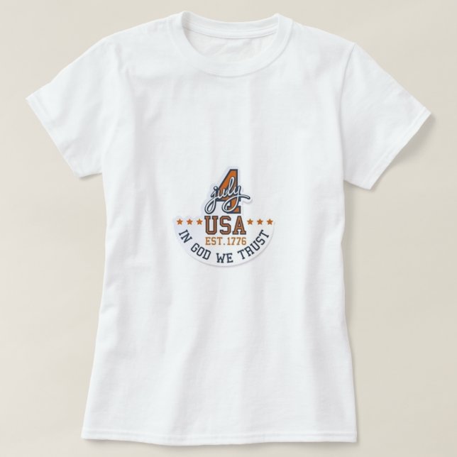 Camiseta Em Deus Nós Confiamos (Frente do Design)