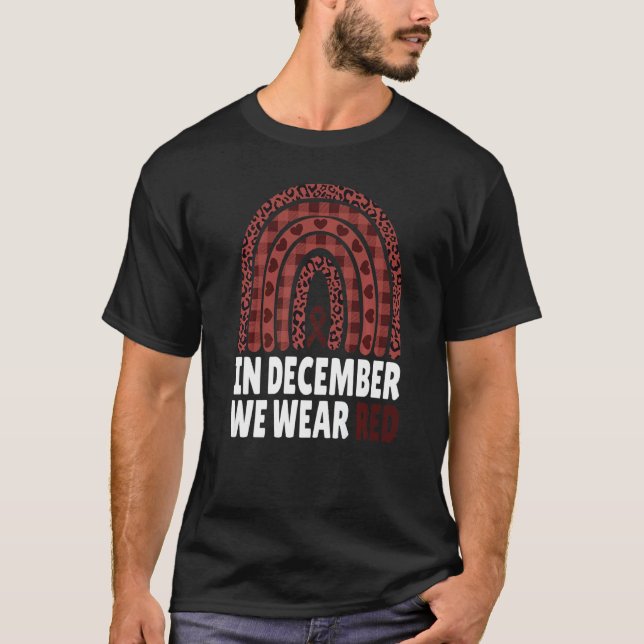 Camiseta Em dezembro, Vestimos o Mundo do Mês da Consciênci (Frente)