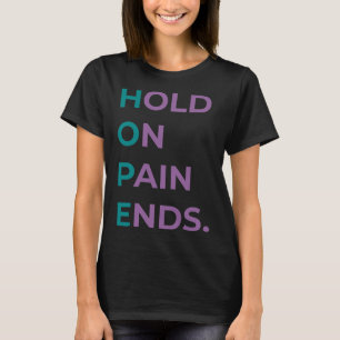 Camiseta Em Dor Termina Esperança Sobrevivência Suicida Pre