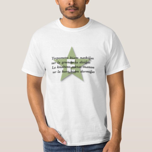 Camiseta em esperanto (Frente)