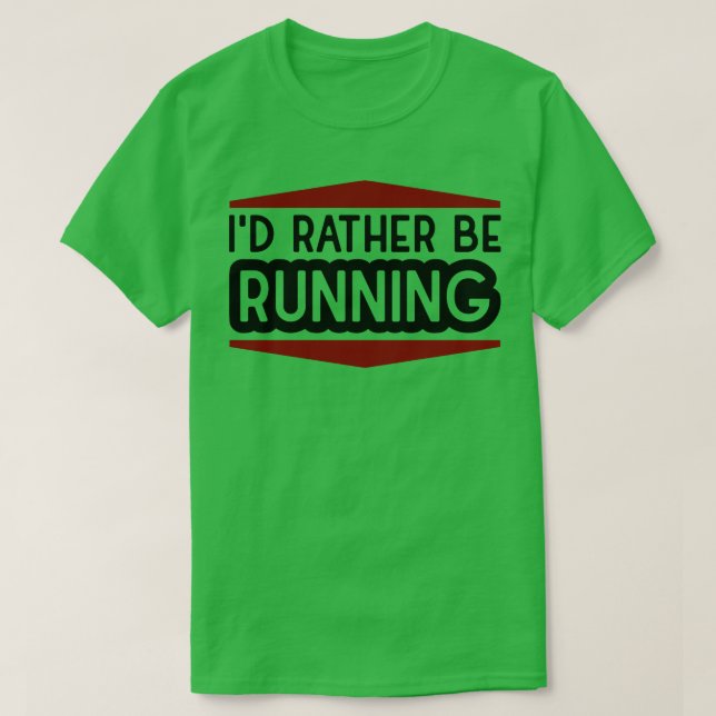 Camiseta Em execução (Frente do Design)