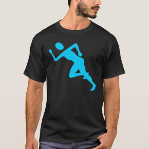 Camiseta Em Execução - Azul-Céu