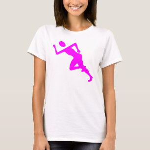 Camiseta Em execução - Magenta
