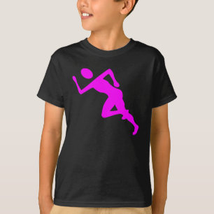 Camiseta Em execução - Magenta