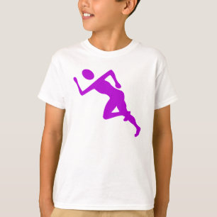 Camiseta Em execução - Roxo