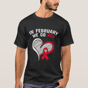 Camiseta Em Fevereiro Ficamos Vermelhos, Ele Consciência Da