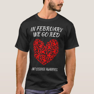 Camiseta Em fevereiro, nós conhecemos doenças do coração ve