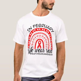 Camiseta Em Fevereiro Usamos Vermelho, Conscientização sobr
