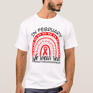 Camiseta Em Fevereiro Usamos Vermelho, Conscientização sobr
