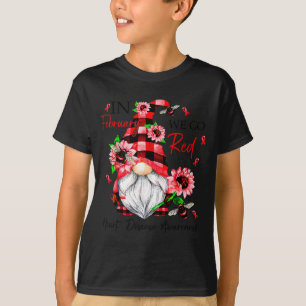 Camiseta Em Fevereiro Vamos de Vermelho Conscientização Ame