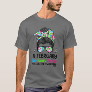 Camiseta Em fevereiro, Vestimos A Doença Rara A De Torno De