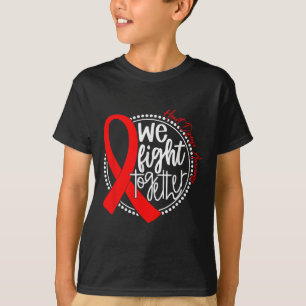 Camiseta Em fevereiro, Vestimos a Sensibilização para a Doe