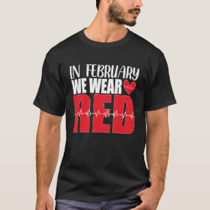Camiseta Em fevereiro, Vestimos a Sensibilização para a Doe