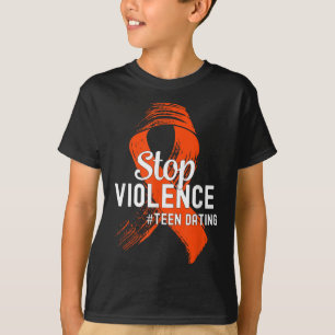 Camiseta Em fevereiro, Vestimos A Violência Do Namorando De