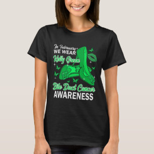 Camiseta Em fevereiro Vestimos Kelly Green Bile Duct Cancer