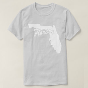 Camiseta em forma de estado da Flórida