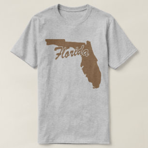 Camiseta em forma de estado da Flórida