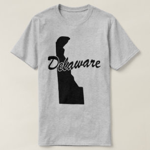 Camiseta em forma de estado de Delaware