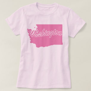 Camiseta em forma de estado de Washington