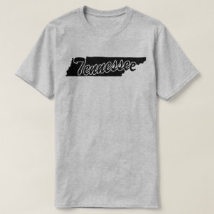 Camiseta em forma de estado do Tennessee