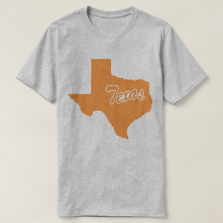 Camiseta em forma de estado do Texas