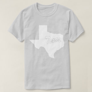 Camiseta em forma de estado do Texas