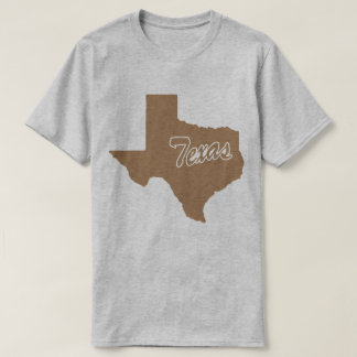 Camiseta em forma de estado do Texas