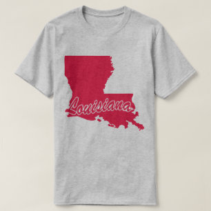 Camiseta em forma de Louisiana