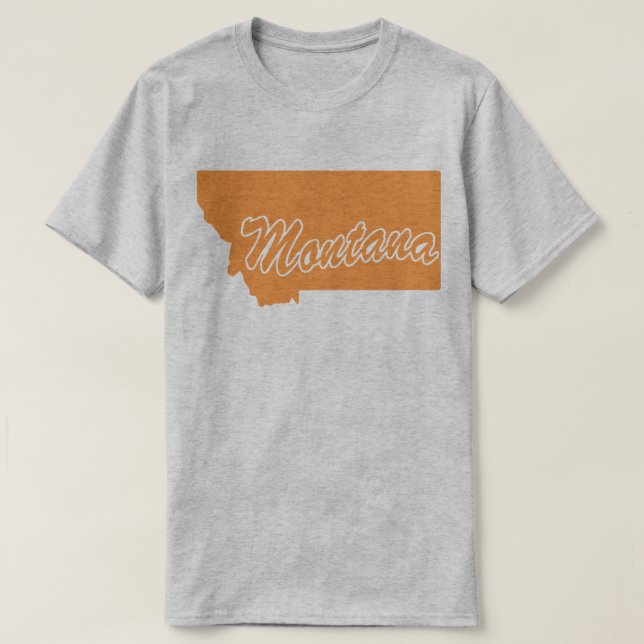 Camiseta em forma de Montana (Frente do Design)