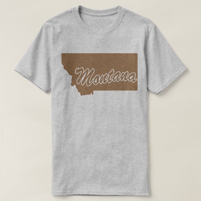 Camiseta em forma de Montana (Frente do Design)