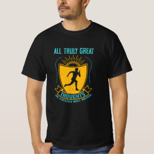 Camiseta Em funcionamento - os pensamentos do Excelente são