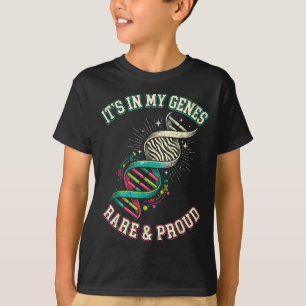 Camiseta Em genes raros e orgulhosos dna de zebra guerreiro